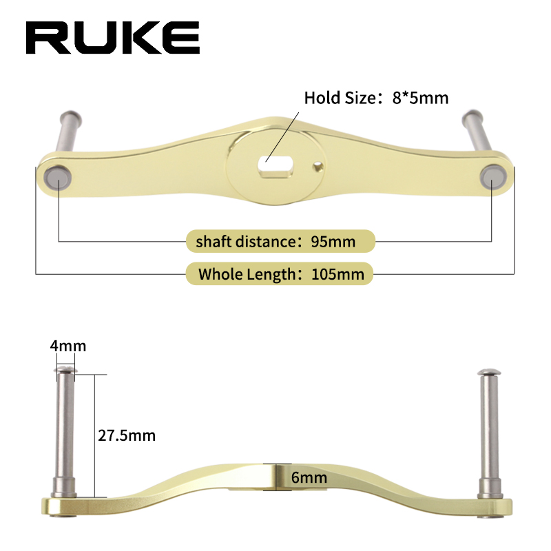RUKE 1 قطعة الصيد بكرة مقبض سب - مراجعة Reel Spare Spool وسعره