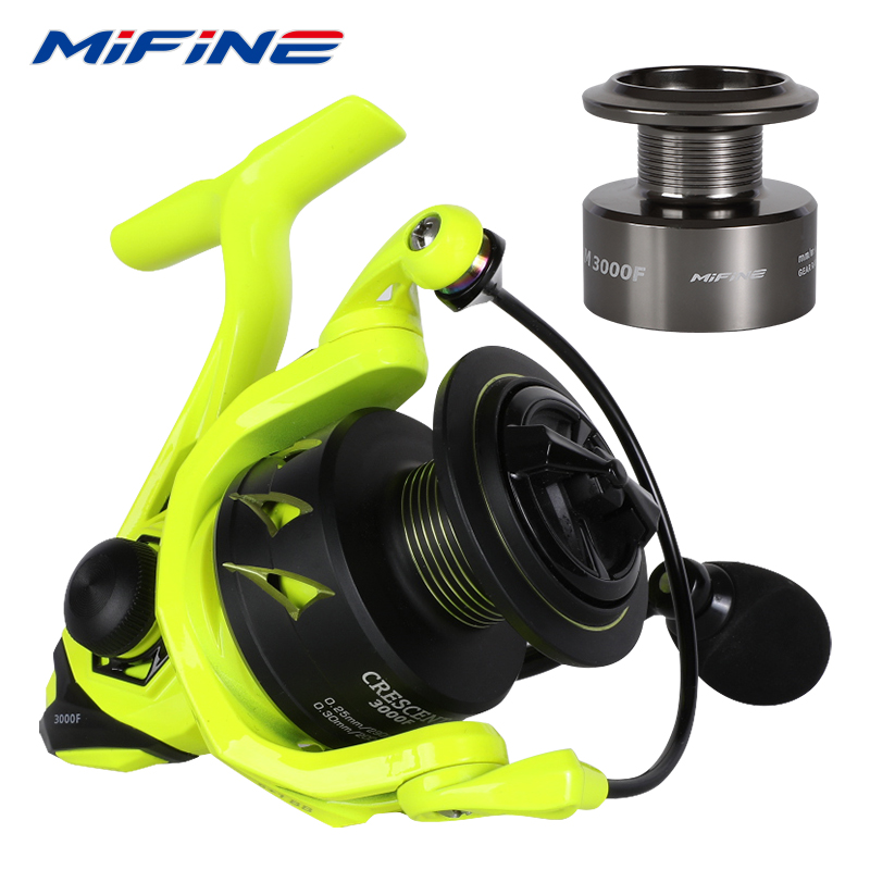بكرات صيد MIFINE CRESCENT مع ب - مراجعة Reel Spare Spool وسعره